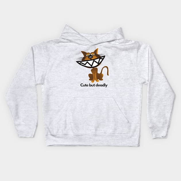 Cute but deadly Kids Hoodie by Jo3Designs